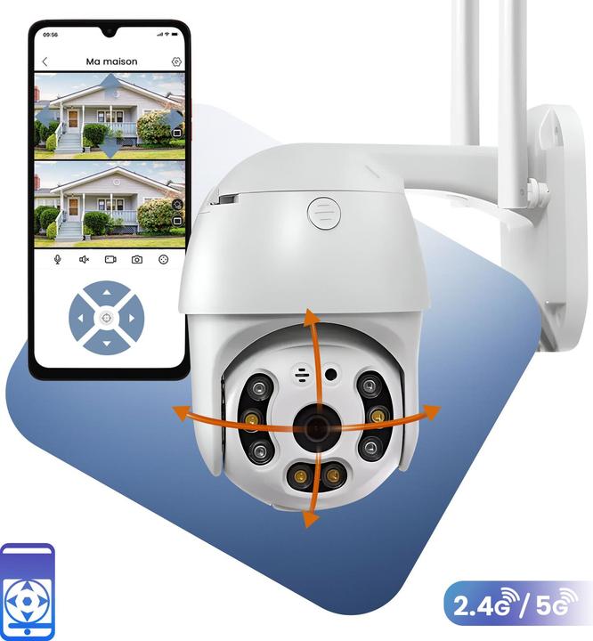 Image du produit Max Excell Motorisierte Outdoor-Kamera 5MP WLAN (2560 x 1920 pixels)