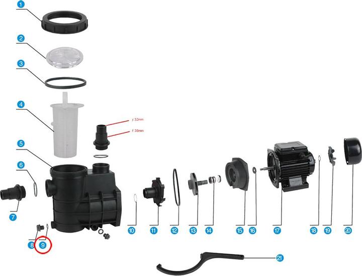 Immagine prodotto SunSun Pompa per piscina HZS-200 300 ricambio guarnizione 2 pompa per piscina
