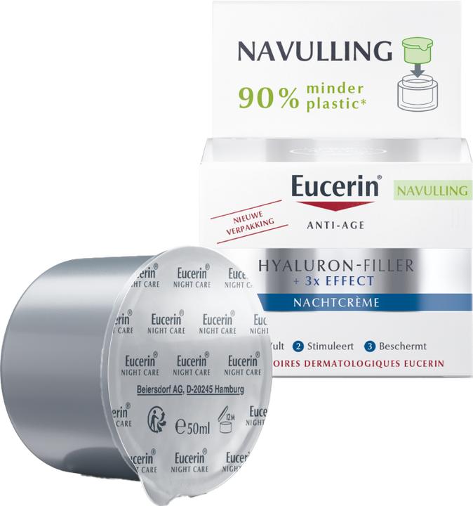 Produktbild Eucerin Gesichtscreme-Refill Hyaluron-Filler + 3 Effect - 50 ml (50 ml, Nachtcreme)