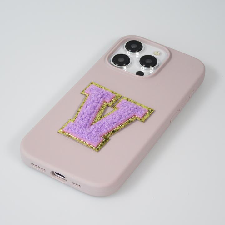 Produktbild PhoneLook Sticker Aufkleber für Handy/Tablet/Computer 3D gestickt Violett Buchstabe C