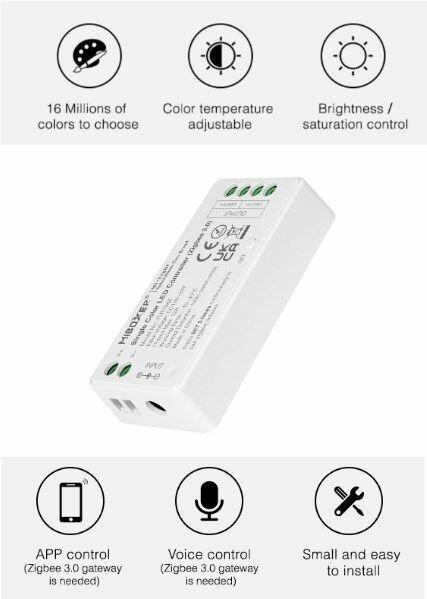 Image du produit Milight Contrôleur LED Zigbee 3.0 4 canaux RGBW