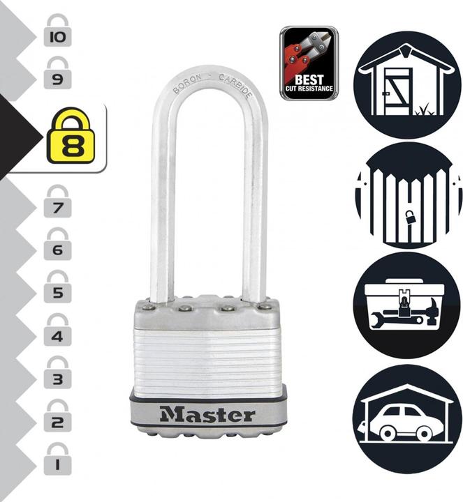Immagine prodotto Master Lock 45mm - Octagonal shackle, diam. 8mm - 64