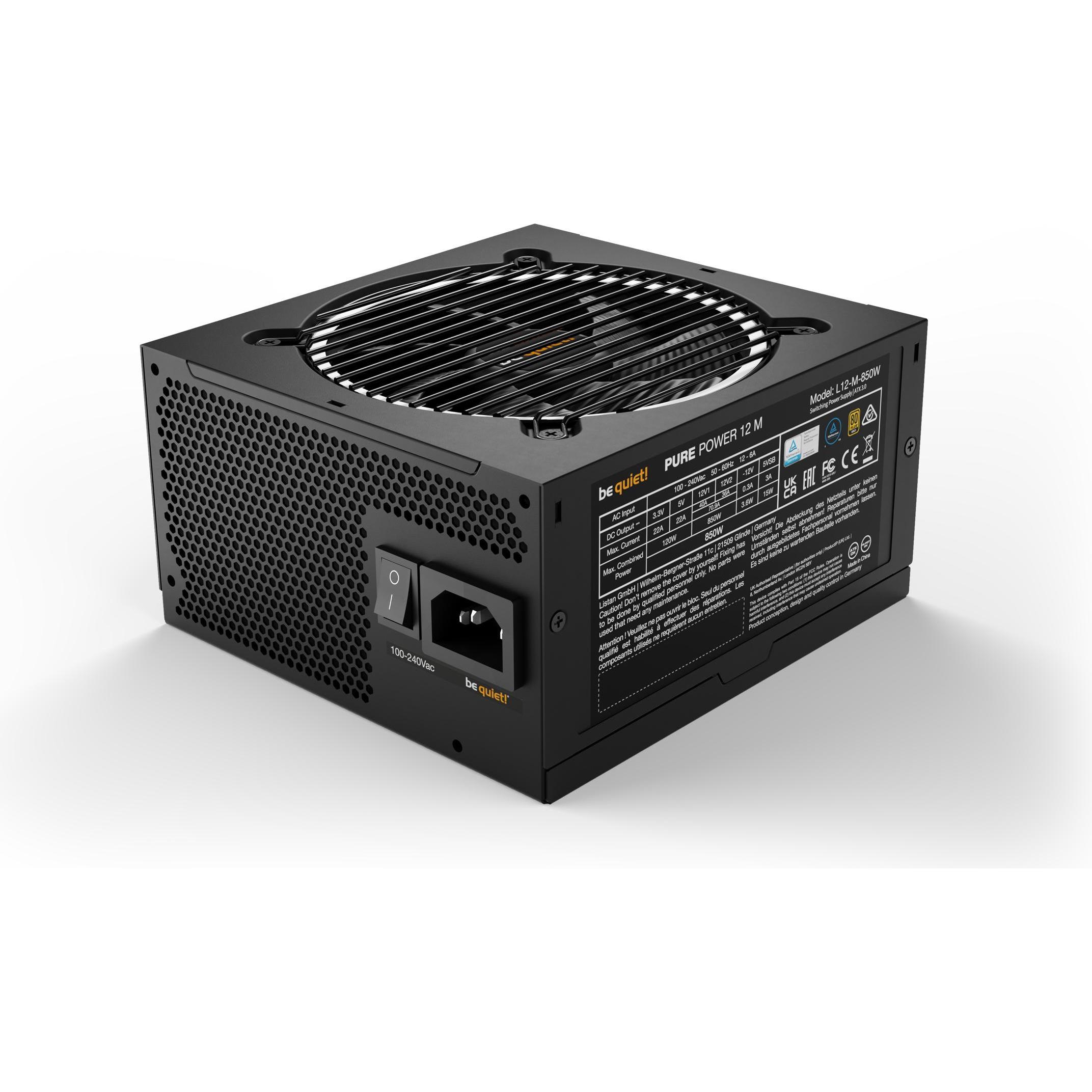 Thumbnail - be quiet! Pure Power 12 M (850 W), PC Netzteil, Schwarz