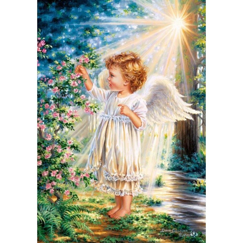 Thumbnail - Glow2B Puzzle 1000T Berührung eines Engels (1000 Teile)