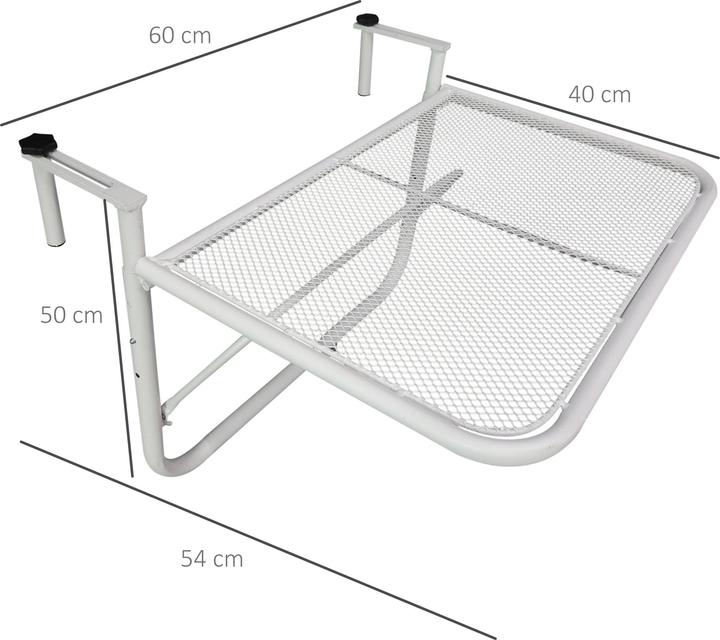 Image du produit Outsunny Table suspendue pour balcon (60 cm)