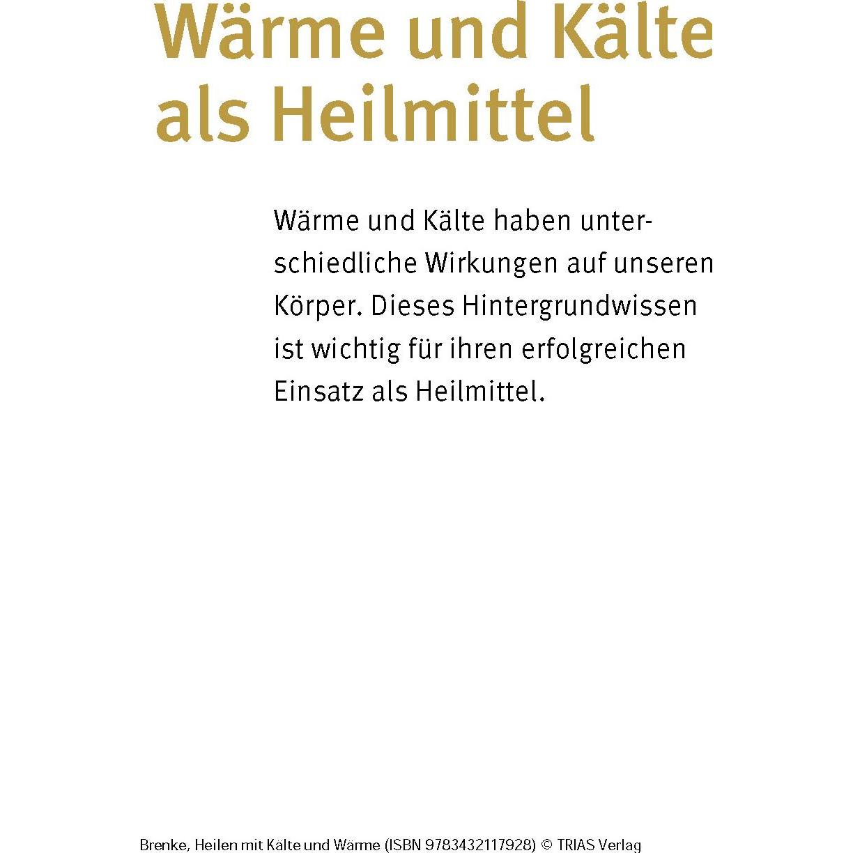 Heilen mit Kälte und Wärme, Ratgeber von Rainer Brenke