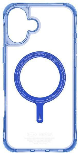 Actual product image Skinarma case Saido iPhone 16 6.1" Magnetic Charging blue (Apple iPhone 16)