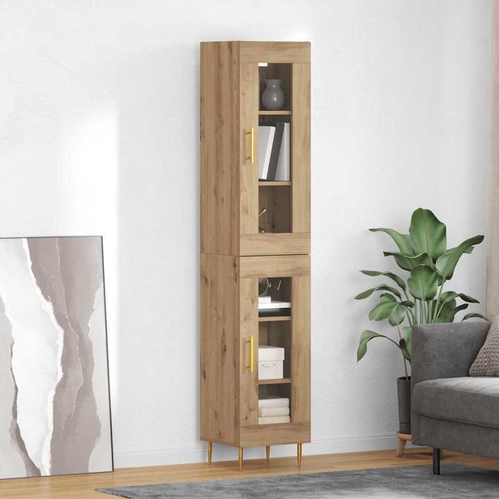 Actual product image vidaXL Moderner Buffetschrank (34 x 34 x 180 cm)
