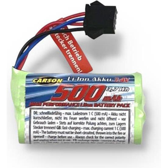 Carson 7,4V/500mAh LiIon Akku Deutz Trakt.JST-4 (7.40 V, 500 mAh)