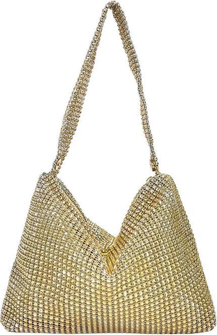 Immagine prodotto Only-Bags.Store Glänzende Umhängetasche, Abend-Dinner-Handtasche, Clutch, elegante stilvolle Abendhandtasche