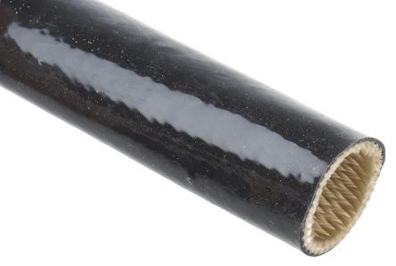 Actual product image RS PRO Expandable Braided Silicone Rubber Glass Bl (Cable conduit, 100 cm)