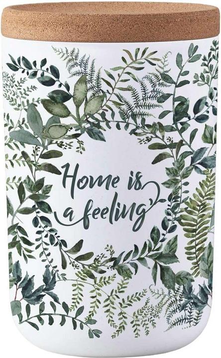 Chic.Mic Vorratsdose Green leaves L, 1 l, Grün/Weiss (1 l)