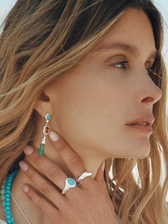 Produktbild Thomas Sabo Ohrringe bunte Steine Elyndra Silber (Silber 925)