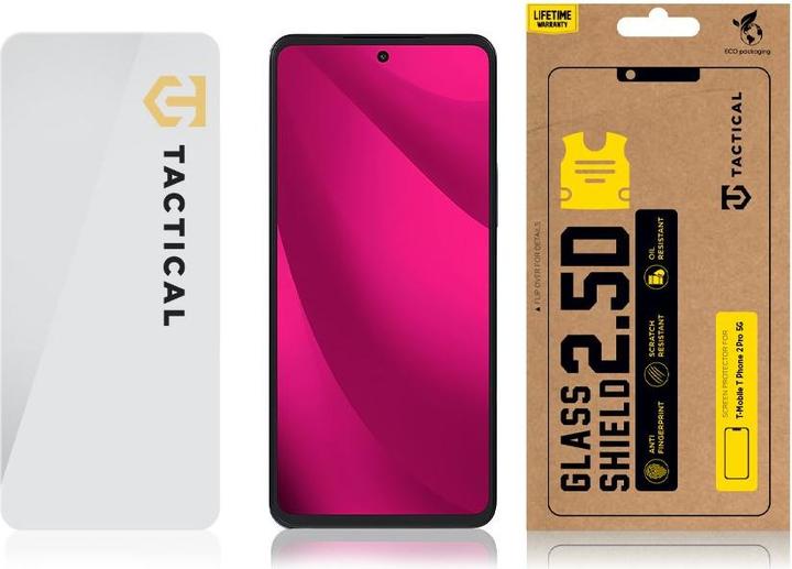 Image du produit Tactical Bouclier de verre 2.5D pour T-Mobile T Phone 2 Pro 5G Clear (1 pcs, T-Mobile T Phone Pro 5G)