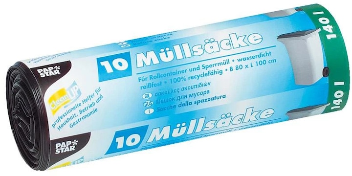 Produktbild Papstar 12396 Abfallbeutel (e) (10 x, 140 l)