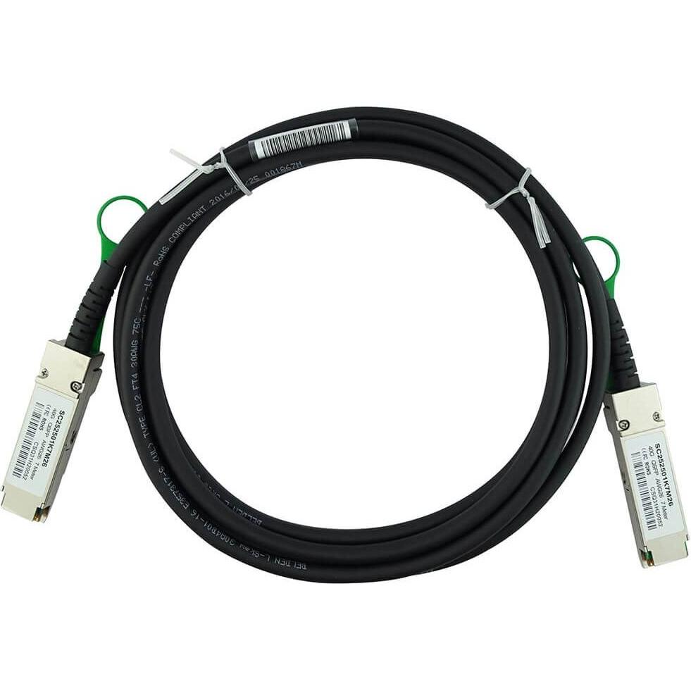 BlueLAN Raisecom EQP-4/3-C kompatibles DAC QSFP SC252501K5M28, Transceiver, Schwarz