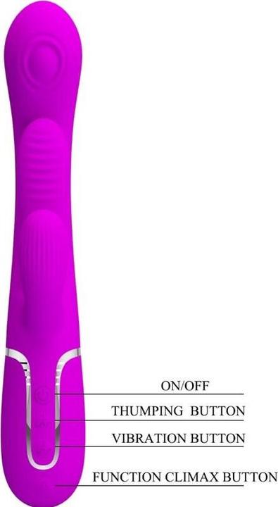 Produktbild Pretty Love Shania Triple Rabbit Vibrator Multifunktions-Rosa