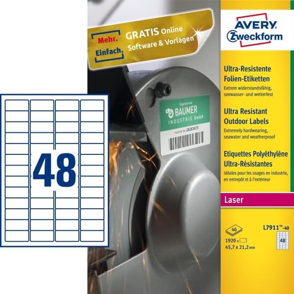 Produktbild Avery Zweckform Ultra-Resistente Etiketten
