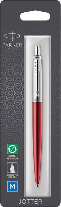Productafbeelding Parker Biros JOTTER Kensington BL M (Chroom, Rood, 1 x)