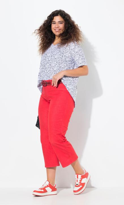Produktbild Ulla Popken Jeansculotte Mary, weites Bein, Elastikbund (48)