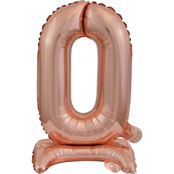 Amscan Folienballon Mini Zahl 0 rose