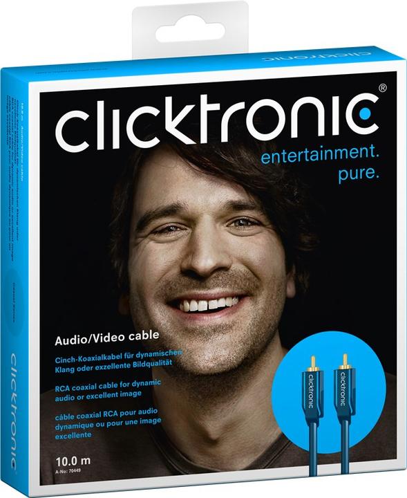 Actual product image clicktronic Cinch coaxial cable (10 m, Cinch)