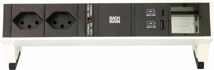 Produktbild Bachmann Tischsteckdosenleiste DESK2 2x T13 1x USB A/C 1x (2x, Typ 13)