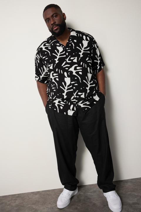 Actual product image Sthuge linen blend slip-on trousers, elasticated waist, up to 8 XL (L)