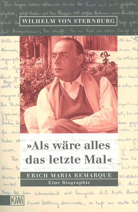 Produktbild Als wäre alles das letzte Mal' (Deutsch, Wilhelm von Sternburg, 2000)