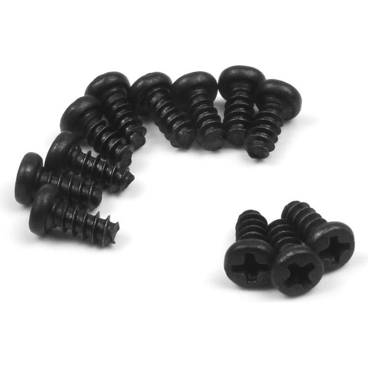 Blackzon Pan Head Self Tapping Screws PBHO2.6x6mm (12pcs)