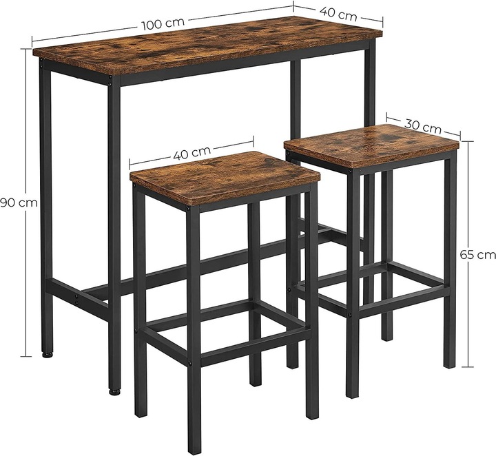 Actual product image Vasagle Havanna Set (100 x 40 x 90 cm)
