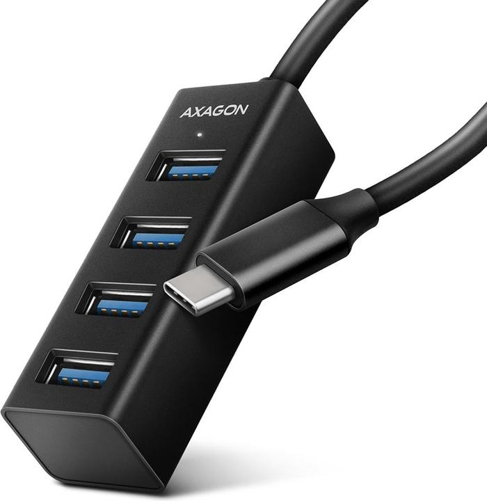 Image du produit Axagon HUE-M1C Mini hub USB-C super rapide, 4x USB 3.0 (USB-C, 4 Ports)