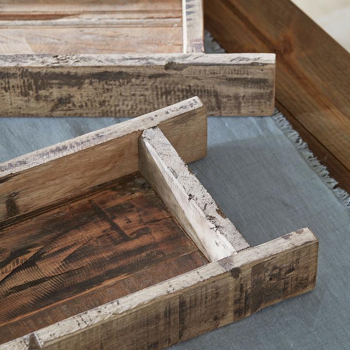 Produktbild Loberon Tablett 2er Set Brisalda braun