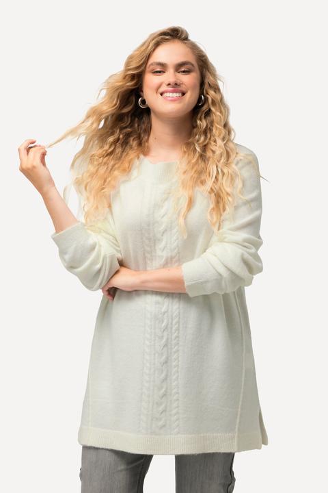 Produktbild Ulla Popken Pullover, Zopfmuster, Stehkragen, Langarm (46, 48)