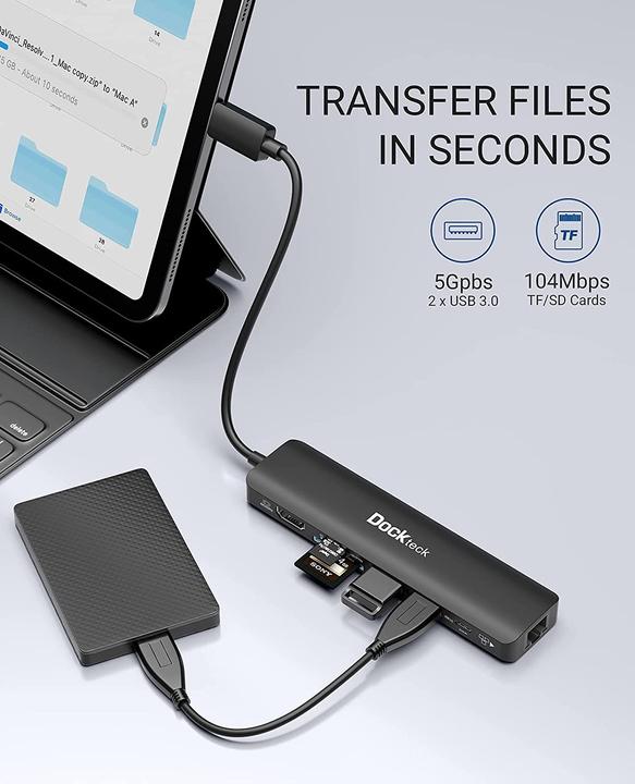 Produktbild Dockteck 7-in-1 (USB-C, 7 Ports)