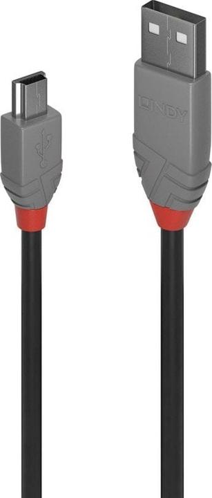 Produktbild Lindy USB/A-MiniB M-M (5 m, USB 2.0)