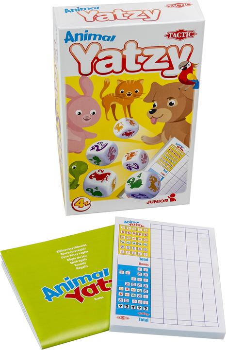 Actual product image Tactic Travel: Animal Yatzy (Danish, Dutch, English, Finnish, French, German, Norwegian, Polish, Swedish, 2 - 99 Players)