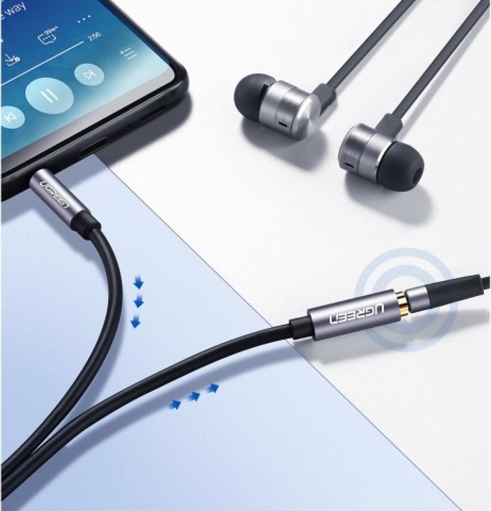 Productafbeelding Ugreen Audio AUX jack hoofdtelefoon verlengkabel 3-pin (2 m, 3,5 mm aansluiting (AUX))