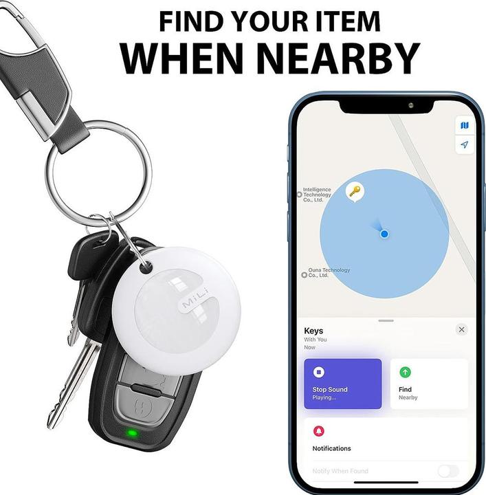 Image du produit Mili Mitag avec porte-clés blanc (iOS, WatchOS, iPadOS, Mac OS)