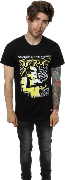 Actual product image Star Wars Mens Stormtrooper Rock Poster T-Shirt (M)