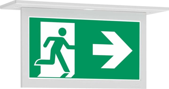 Actual product image Ceag 10824 1-8h/D CGLine+ recessed ceiling kit GuideLed single battery luminaire m