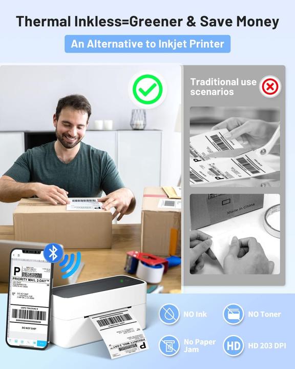 Actual product image Phomemo PM241 (203 dpi)