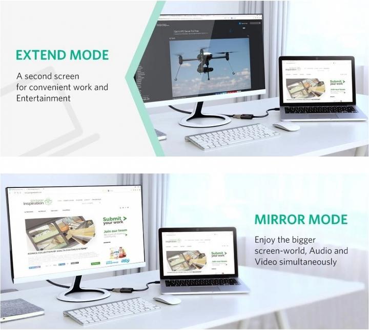 Immagine prodotto Ugreen Adattatore da Mini Display Port a HDMI 4K (Mini DP, HDMI, 25 cm)