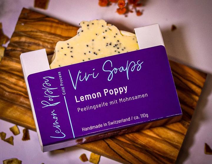 Produktbild Vivi Soaps Lemon Poppy (Hartseife, 110 g)