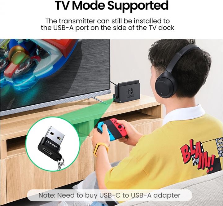 Produktbild Ugreen Bluetooth Transmitter für Nintendo Switch & Sony Playstation