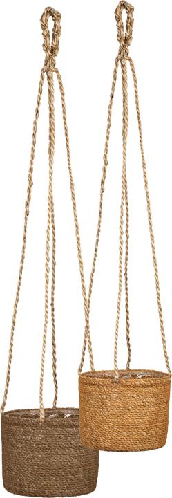 Scheurich Seagrass 15, cestino da appendere/ in Seagrass colore: groove, diametro 15 cm, 13 cm (15 x 13 cm)