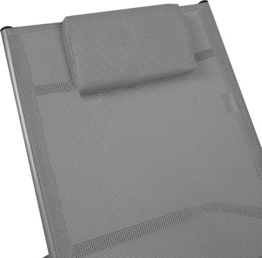Actual product image Home4you Bed BRIGO, 177x65xH73cm, frame: aluminium, sitting part: textile, colour: beige (180 cm)