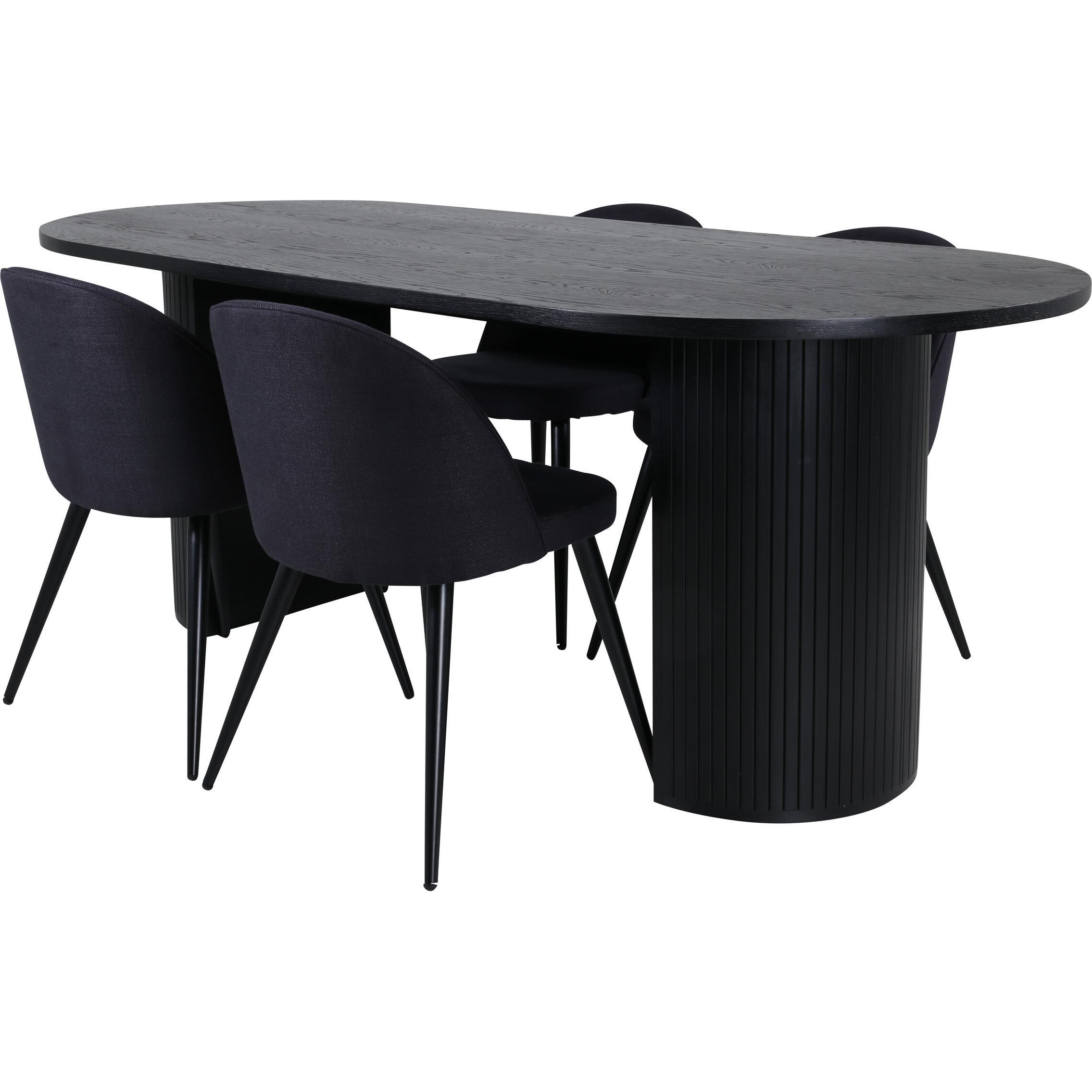 Thumbnail - Venture Home, Esstisch, Bianca, Velvet (75 x 200 x 90 cm)