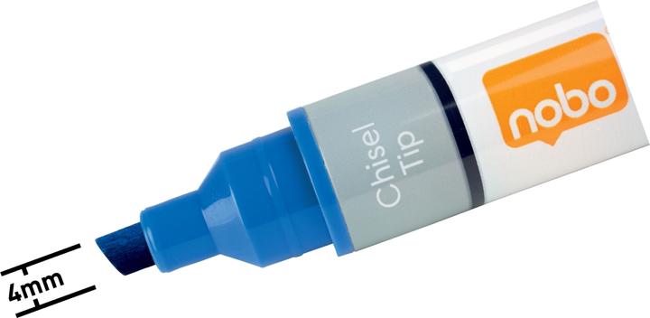 Produktbild Nobo N-Marker Viscom 4mm 1915383 blau 10 Stück (Blau, 4 mm, 10 x)