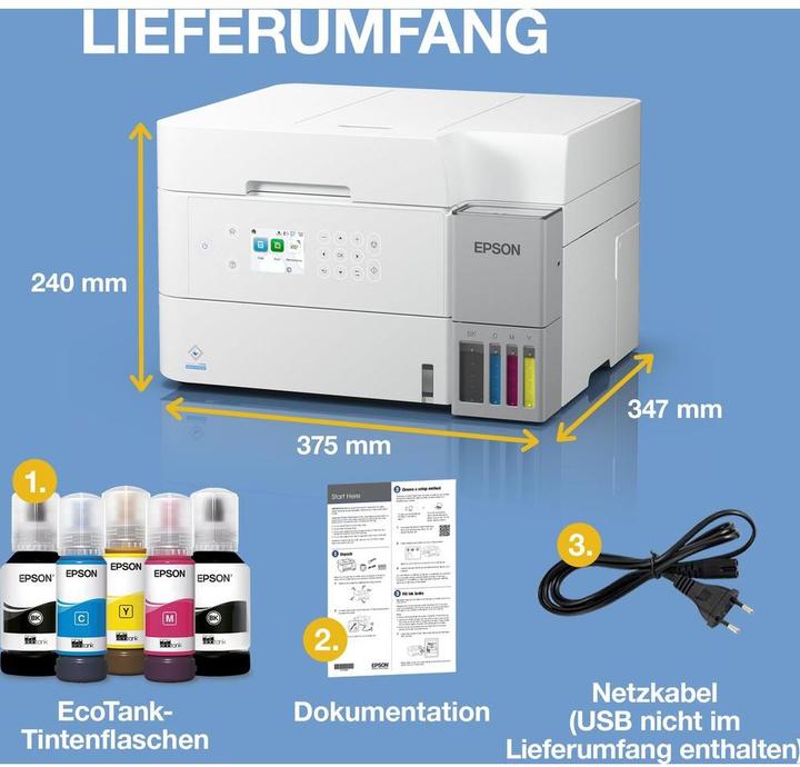 Actual product image Epson EcoTank ET-3956 (Ink tank, Colour)